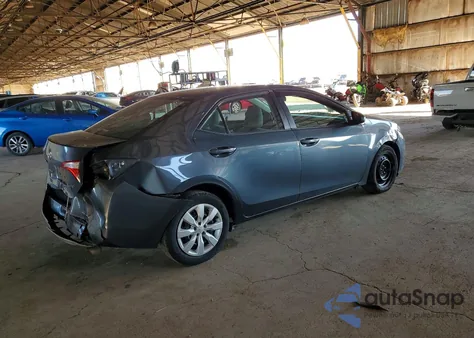 2016 Toyota Corolla L z USA, uszkodzony, nr VIN 2T1BURHE4GC499032